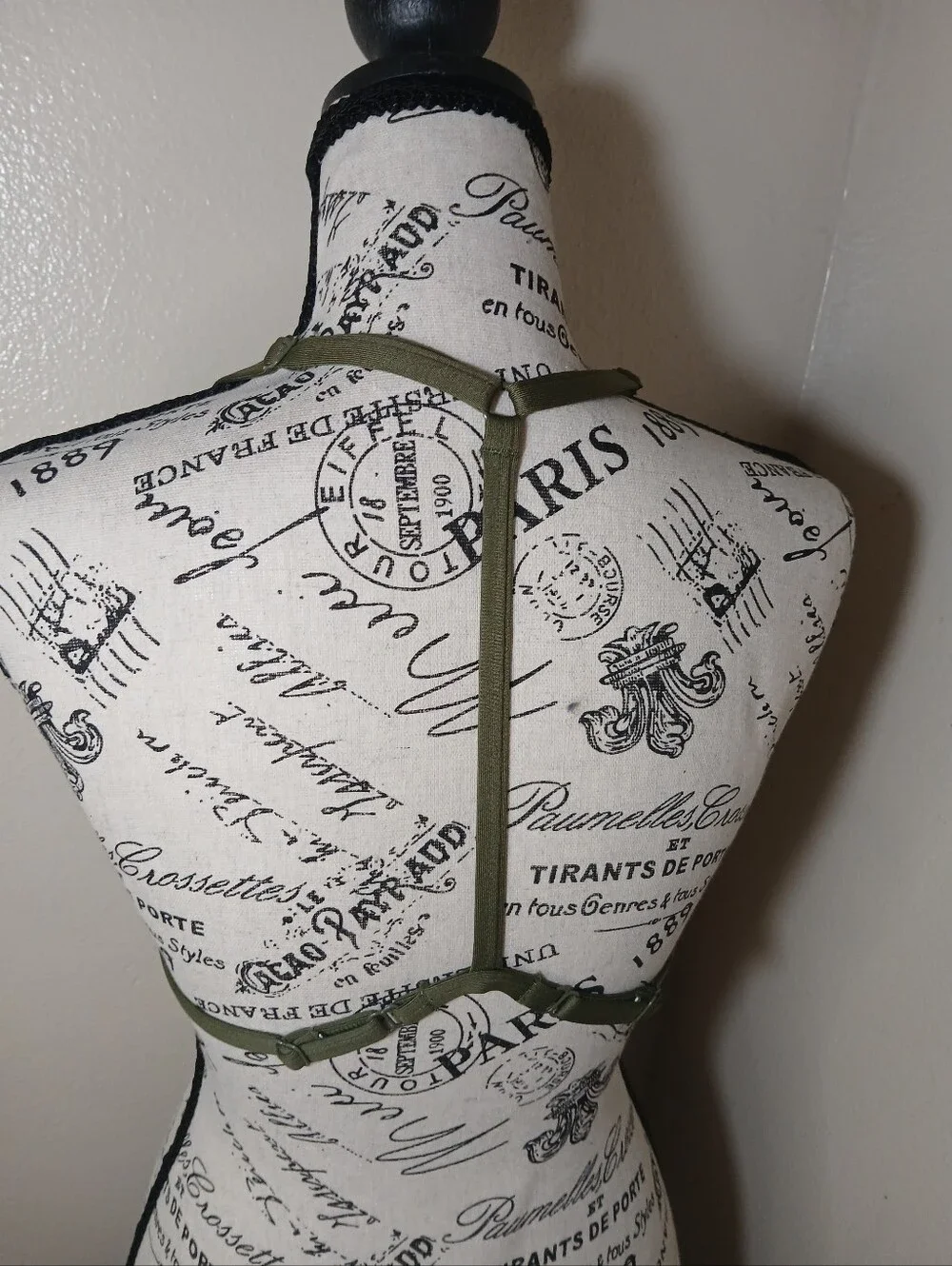 PINK Victoria's Secret Olive Green Wireless Triangle Bralette